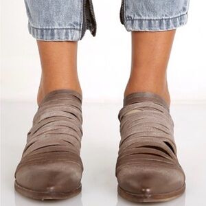 Free People Lost Valley Ankle Shoe Boot Taupe Brown Org $178 Size EU 38 US 7.5-8